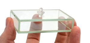 Hooked glass slab