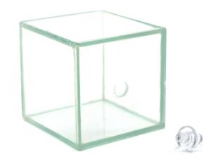 Hollow glass cube