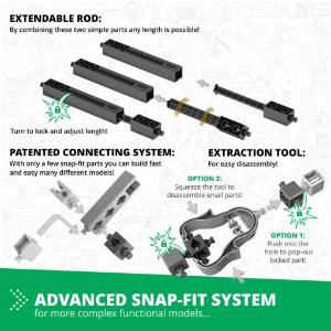 Engino stem mechanics gear/worm frives