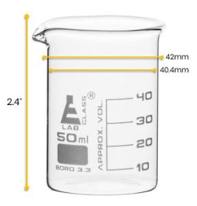 50 ml Boroscil beaker packs12