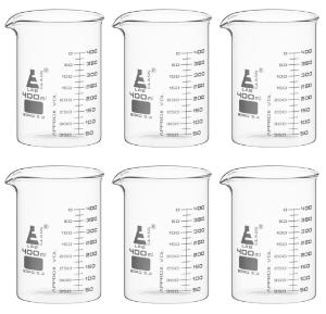 Beaker 400 ml - low form, 6 pack