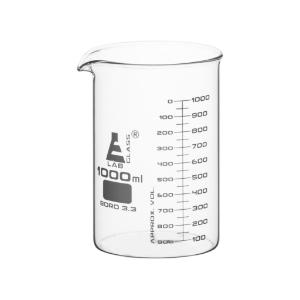 Glass beaker 1000 ml ASTM 12 pack