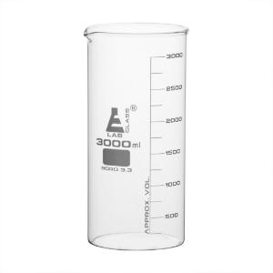 Tall form glass beaker, 3000 ml