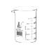 Glass beaker 100 ml ASTM 12 pack